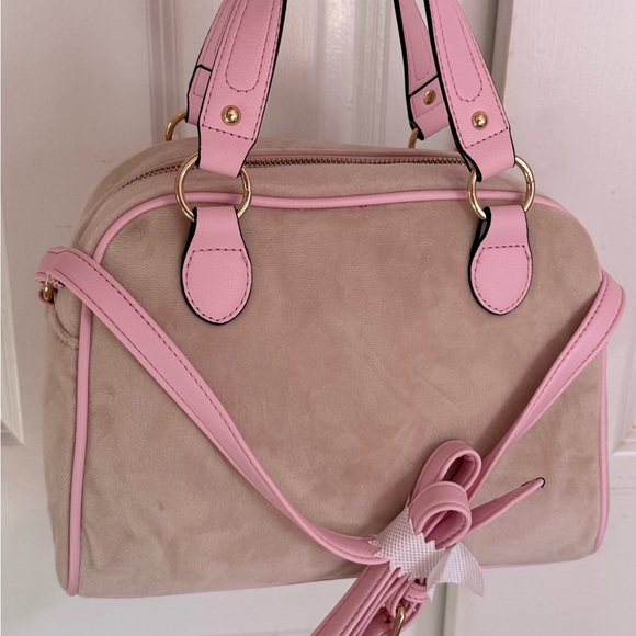 NWT Y2K 2000s style Pink and beige Juicy Couture satchel - Picture 3 of 4